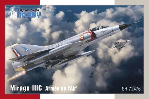 Krabice plastikové stavebnice Special Hobby SH72476 Mirage IIIC ‘Armée de l'Air’ v měřítku 1/72