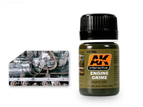 Lahvička emailového efektu AK Interactive Enamel Effects AK082 Motor Grime 35 ml