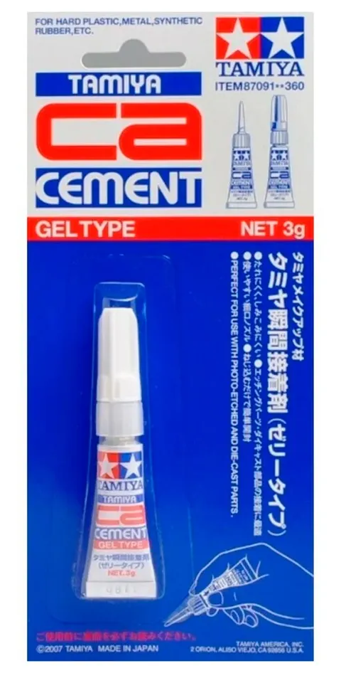Tuba gelového vteřinového lepidla Tamiya 87091 CA Cement (Gel Type)