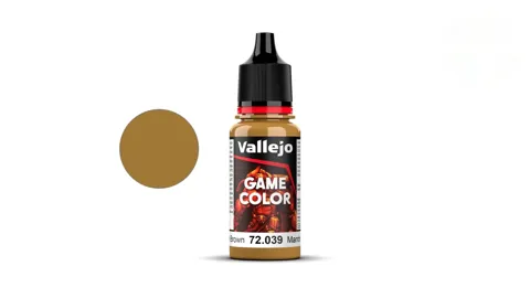 Kapátková lahvička akrylové barvy Vallejo Game Color 72039 Plague Brown 18 ml