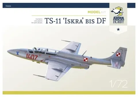 Krabice plastikové stavebnice Arma Hobby 70004 TS-11 Iskra v měřítku 1/72