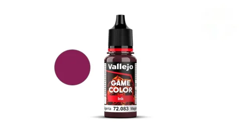 Lahvička akrylového inku Vallejo Game Color Ink 72083 Magenta Ink purpurová 18 ml