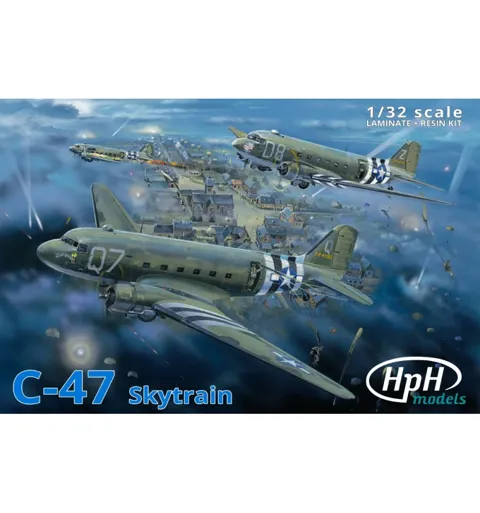Model transportního letounu HPH Models 1/32 C-47 Skytrain, katalogové číslo HPH32043L