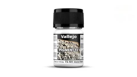 Dóza práškového pigmentu Vallejo Pigment FX 73101 titanová bílá 35 ml
