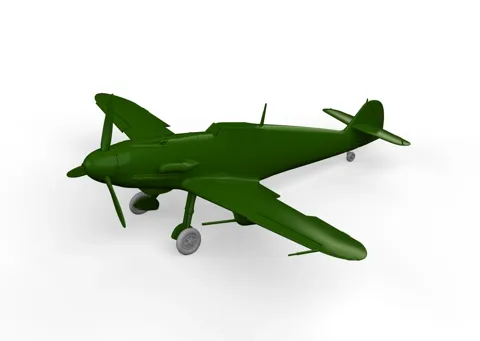 Sada kol Eduard 672316 Bf 109F PRINT 1/72 z 3D tisku pro letecké modely