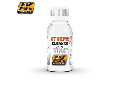Lahvička AK Interactive AK470 Xtreme Metal Cleaner & Thinner 100 ml, čistič a ředidlo