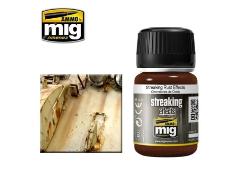 Lahvička enamelového efektu AMMO Mig A.MIG-1204 Streaking Rust Effects 35 ml