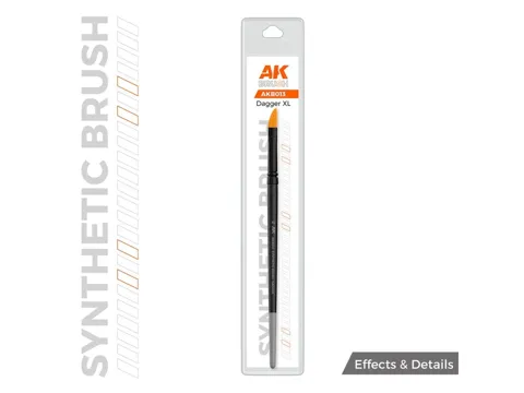 Syntetický modelářský štětec AK Interactive AKB013 Dagger XL se šikmo seříznutou špičkou