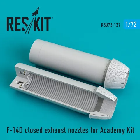 Sada zavřených výfukových trysek Reskit RSU72-0137 pro F-14D Tomcat v měřítku 1/72