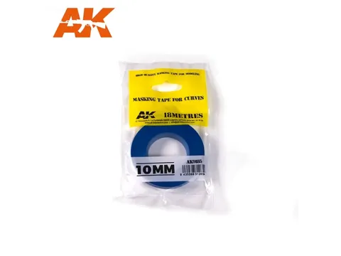 Role modré vinylové maskovací pásky AK Interactive AK9185 o šířce 10 mm na křivky