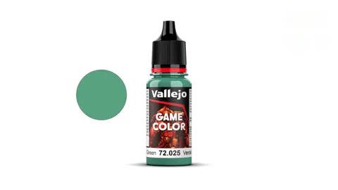 Lahvička akrylové barvy Vallejo Game Color 72025 jedovatě zelená Foul Green 18 ml