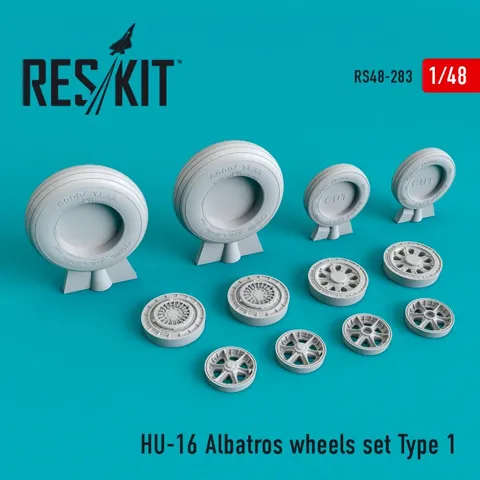 Sada kol Reskit RS48-0283 pro HU-16 Albatros v měřítku 1/48, type 1