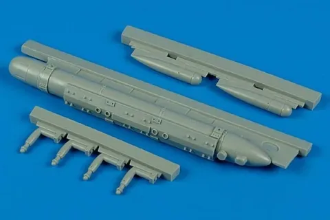 Resinový podvěsný kontejner Aires 2047 AN/ALQ-188 Electronic Attack Training Pod v měřítku 1/32