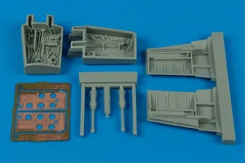 Resinová sada Aires 2078 F-86 Sabre set vzduchových brzd v měřítku 1/32 pro model KINETIC