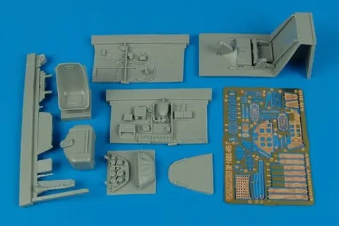 Aires 2104 sada kokpitu pro Bf 109E-4/E-7 v měřítku 1/32 pro stavebnice Eduard