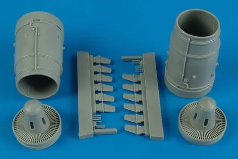 Detailní sada Aires 2155 výstupní trysky Su-25K Frogfoot A v měřítku 1/32 pro Trumpeter