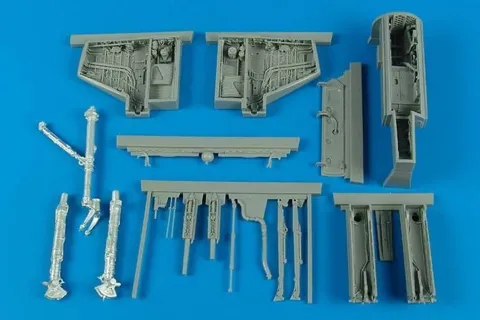 Resinová detailní sada Aires 2172 podvozkové a zbraňové šachty A-4E/F Skyhawk 1/32