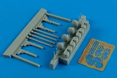 Resinový detailní set Aires 2183 německé kulomety M.G. 15 ráže 7,92 mm v měřítku 1/32