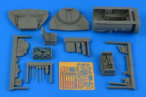 Resinový kokpit Aires 2277 pro Me 262A-1a/A-2a v měřítku 1/32 pro stavebnici Revell