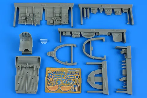 Resinová kokpitová sada Aires 2279 Macchi C.205V serie I 1/32 pro stavebnici Italeri