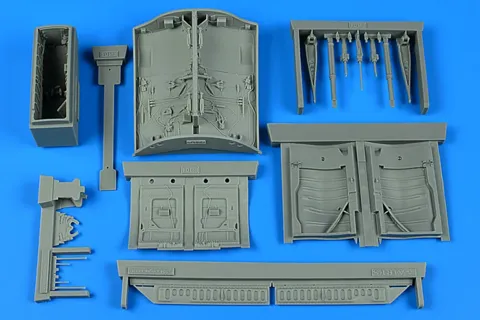 Resinová sada Aires 2287 podvozkové šachty F-104 Starfighter v měřítku 1/32