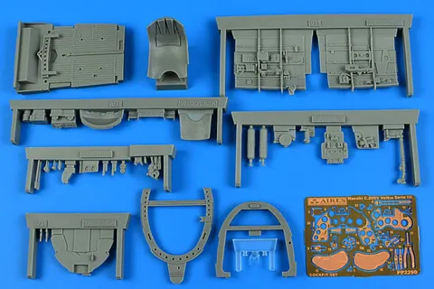 Aires 2290 resinový set kokpitu Macchi C.205V Veltro serie III v měřítku 1/32