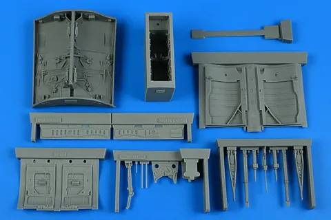 Resinová sada Aires 2291 šachty podvozku F-104D a F-104F Starfighter v měřítku 1/32