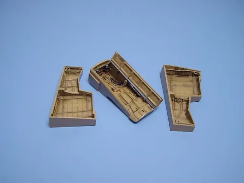 Resinová sada Aires 4106 podvozkové šachty pro Dornier Do 335 Pfeil v měřítku 1/48