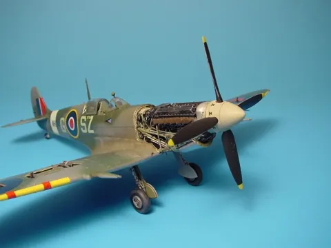 Aires 4210 detailní set motoru Spitfire Mk. IX 1/48 pro stavebnici Hasegawa