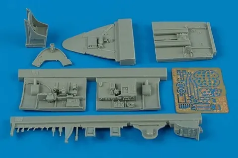 Resinová kokpitová sada Aires 4394 pro F6F-5 Hellcat v měřítku 1/48