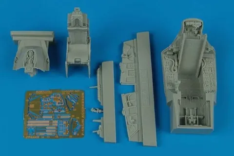 Resinová kokpitová sada Aires 4449 F-16C/N Aggressor 1/48 pro stavebnici Tamiya