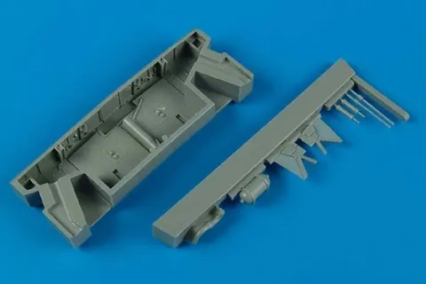 Sada podvozkových šachet Aires 4542 pro Hawker Hurricane 1/48, doplněk ke stavebnici Italeri