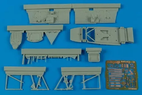 Resinový set kokpitu Aires 4544 pro MiG-3 v měřítku 1/48 (Trumpeter)