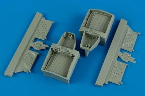 Detailní sada Aires 4572 podvozkové šachty F4U-4 Corsair v měřítku 1/48 pro stavebnici Hobby Boss