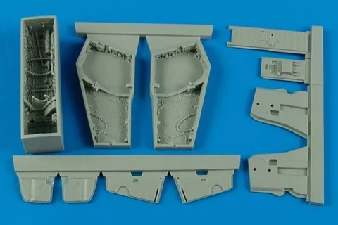 Resinová sada Aires 4579 podvozkové šachty F-4B/N Phantom II v měřítku 1/48 pro Academy