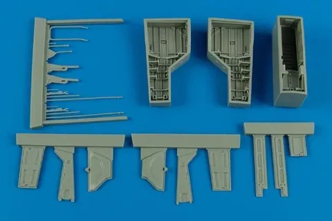 Detailní set Aires 4584 šachty podvozku T-28 Trojan v měřítku 1/48 pro model Roden
