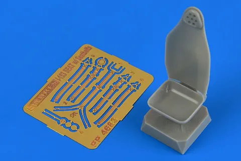 Resinová sedačka Aires 4683 pro I-153 Chaika v měřítku 1/48 na licím bloku