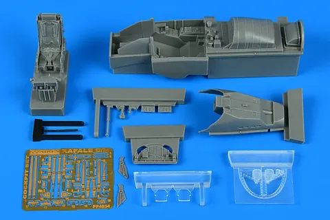 Resinová kokpitová sada Aires 4834 Rafale C/M v měřítku 1/48 pro stavebnici Revell