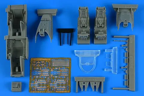 Resinová kokpitová sada Aires 4846 pro Rafale B v měřítku 1/48