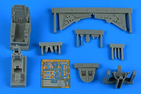 Resinová kokpitová sada Aires 4885 pro AV-8A/S Harrier 1/48 Kinetic