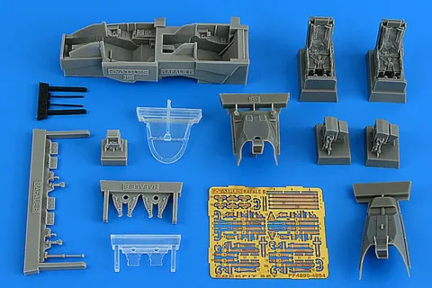 Resinový set kokpitu Aires 4894 pro Rafale B v měřítku 1/48 ke stavebnici HOBBY BOSS