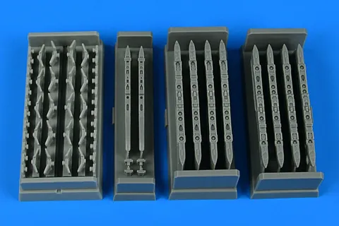 Detailní sada Aires 4901 Su-25 Frogfoot křídelní závěsníky, raná verze, měřítko 1/48
