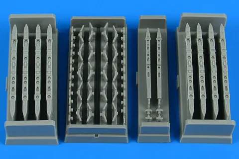 Detailní sada Aires 4907 křídelní závěsníky Su-25 Frogfoot 1/48 pro stavebnici ZVEZDA