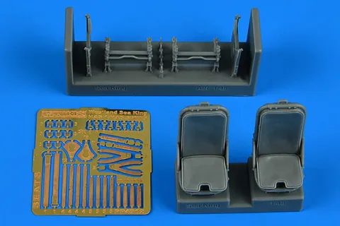Detailní sada Aires 4912 – sedačky pilota a druhého pilota Westland Sea King 1/48 pro Airfix