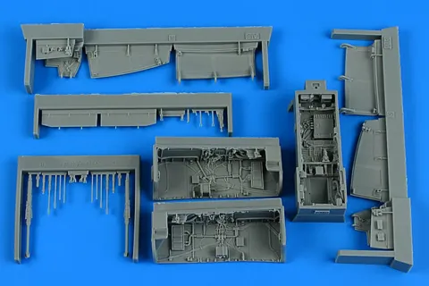 Resinový set Aires 4934 podvozkové šachty Sepecat Jaguar GR.1/GR.1a v měřítku 1/48