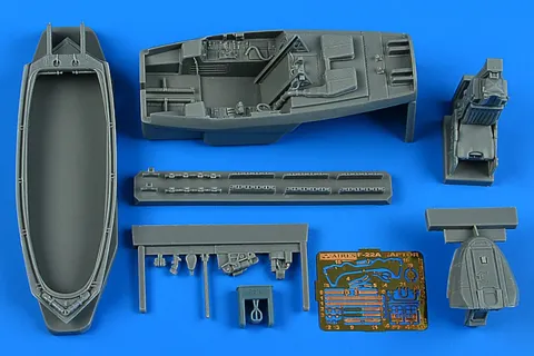 Resinový kokpit set Aires 4942 pro F-22A Raptor v měřítku 1/48