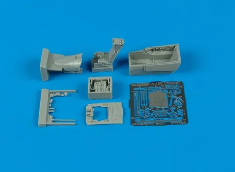 Resinová kokpitová sada Aires 7168 pro F/A-18C Hornet 1/72 ke stavebnici Hasegawa