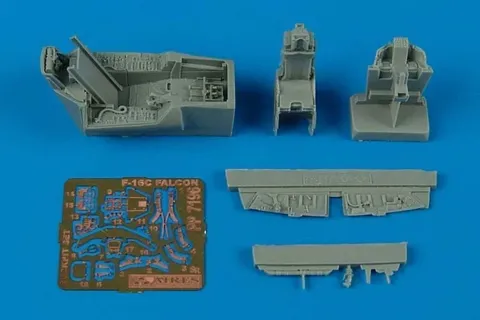Resinová sada kokpitu Aires 7196 pro F-16CG/CJ Fighting Falcon v měřítku 1/72