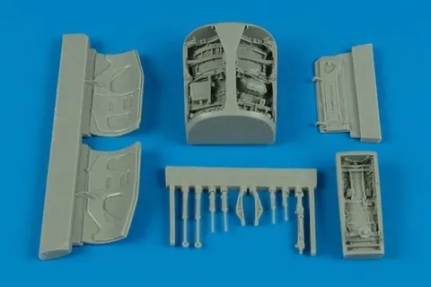 Resinová sada podvozkových šachet Aires 7254 pro F-16I Sufa 1/72 Hasegawa