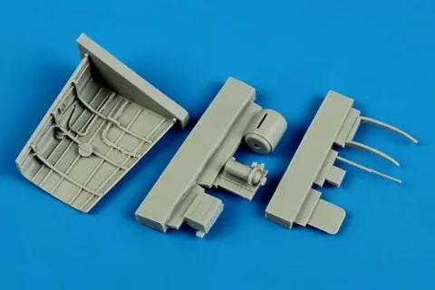 Resinová sada Aires 7298 rádiové vybavení P-40B Warhawk v měřítku 1/72 pro model Airfix